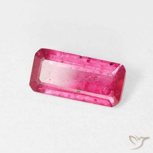 Rubí Rojo claro natural de 1.91 ct, Corte Octágono / Esmeralda, VS-SI