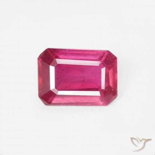 1.16ct Natural Rojo claro Rubí, corte esmeralda, VS
