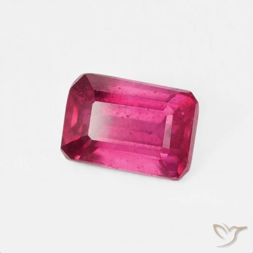 Rubí Rojo claro natural de 0.94 ct, Corte Octágono / Esmeralda, VS