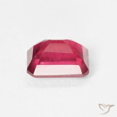 Rubí Rojo mermelada natural de 1.56 ct, Corte Octágono / Esmeralda, VS