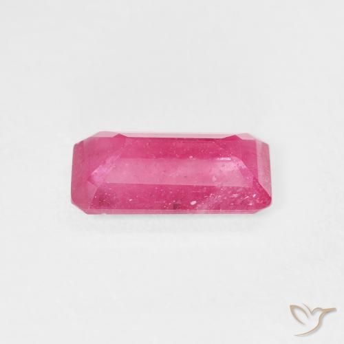 Rubí Rojo rosado natural de 2.69 ct, Corte Octágono / Esmeralda, VS