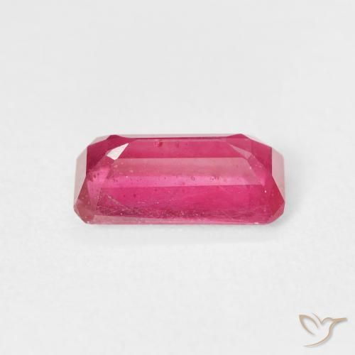 Rubí Rojo claro natural de 2.38 ct, Corte Octágono / Esmeralda, VS