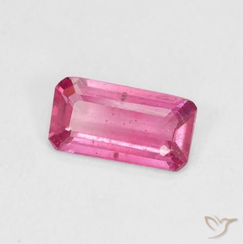 Rubí Rosado intenso natural de 1.24 ct, Corte Octágono / Esmeralda, VS-SI