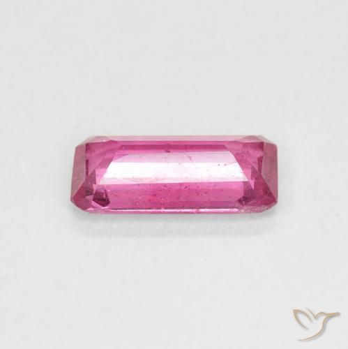 Rubí Rosado intenso natural de 1.24 ct, Corte Octágono / Esmeralda, VS-SI