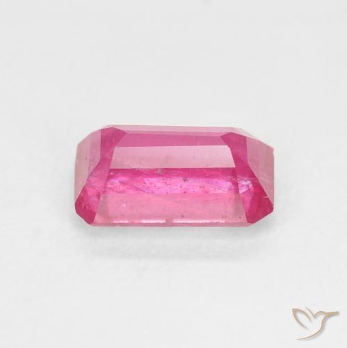 Rubí Rosado intenso natural de 2.28 ct, Corte Octágono / Esmeralda, VS-SI