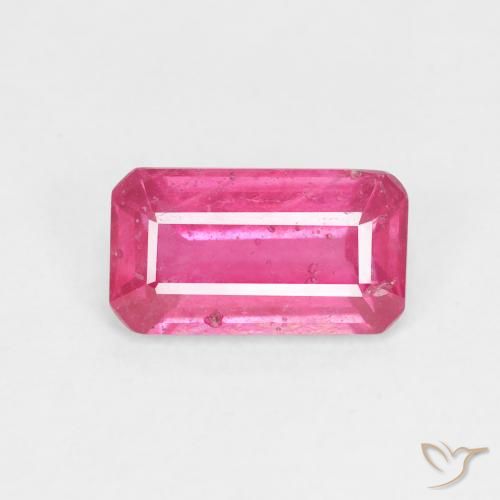 1.94ct Natural Magenta intenso Rubí, corte esmeralda, VS-SI