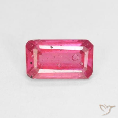 2.66ct Natural Rosa magenta Rubí, corte esmeralda, VS-SI