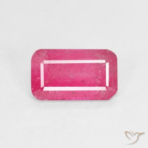 2.49ct Natural Rosado intenso Rubí, corte esmeralda, VS-SI