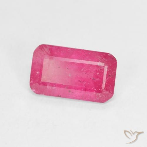 Rubí Rosado intenso natural de 2.49 ct, Corte Octágono / Esmeralda, VS-SI