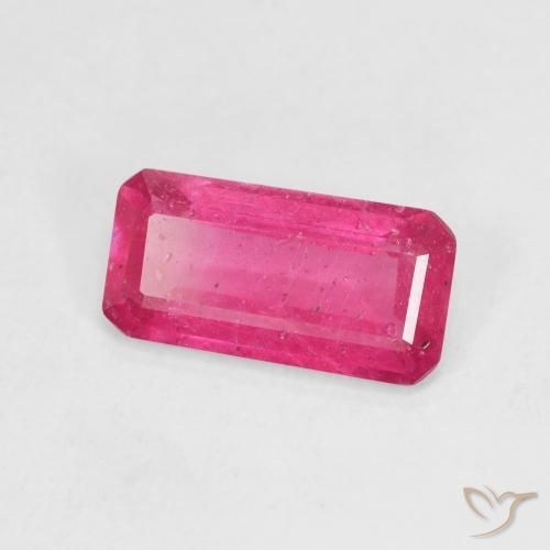 Rubí Rosado intenso natural de 2.95 ct, Corte Octágono / Esmeralda, VS-SI