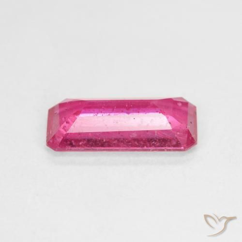Rubí Rosado intenso natural de 2.95 ct, Corte Octágono / Esmeralda, VS-SI