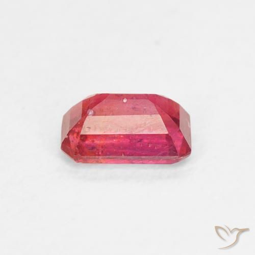 Rubí Rosado medio natural de 0.71 ct, Corte Octágono / Esmeralda, VS-SI