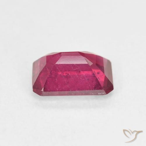 Rubí Rosado intenso natural de 1.34 ct, Corte Octágono / Esmeralda, VS-SI