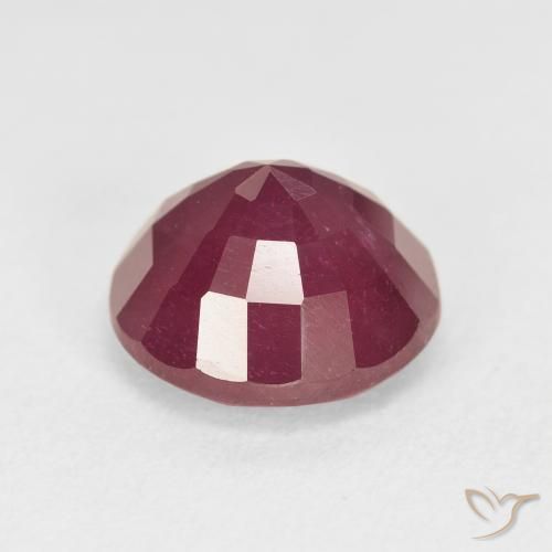 Rubí Rojo vino natural de 5.71 ct, Redondo, VS
