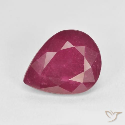 5.86ct Natural Rojo rosado Rubí, En forma de pera, VS