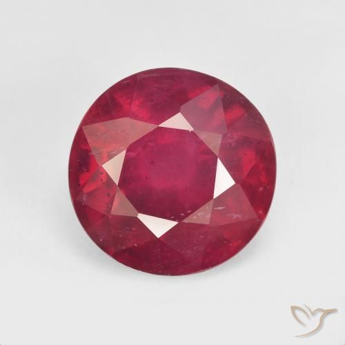 5.74ct Natural Rojo medio Rubí, Redondo, VS