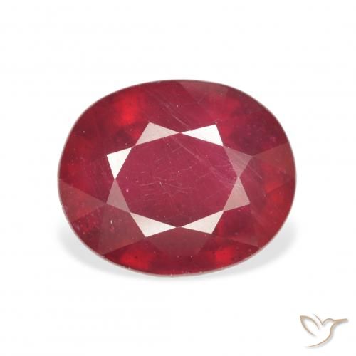 6.03ct Natural Rojo medio Rubí, Ovalada, VS