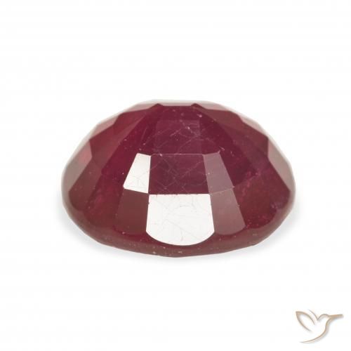 Rubí Rojo medio natural de 6.03 ct, Ovalada, VS
