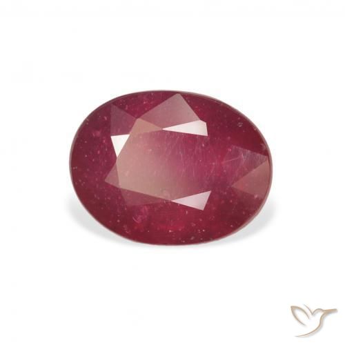 Rubí Rojo sangre natural de 3.18 ct, Ovalada, VS
