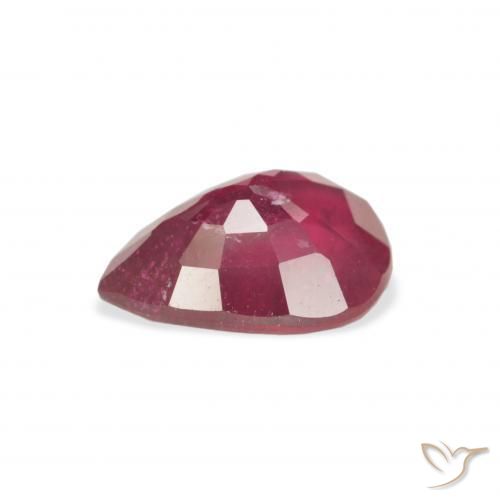 Rubí Rojo mermelada natural de 2.65 ct, En forma de pera, VS