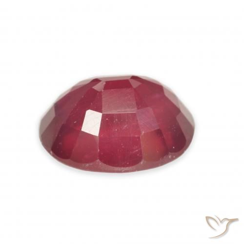 Rubí Rojo mermelada natural de 5.00 ct, Ovalada, VS
