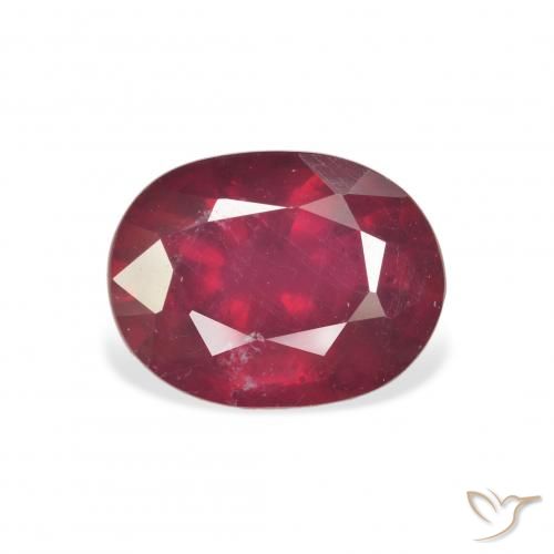 3.42ct Natural Rojo sangre Rubí, Ovalada, VS