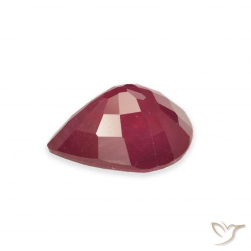 Rubí Rojo mermelada natural de 2.76 ct, En forma de pera, VS