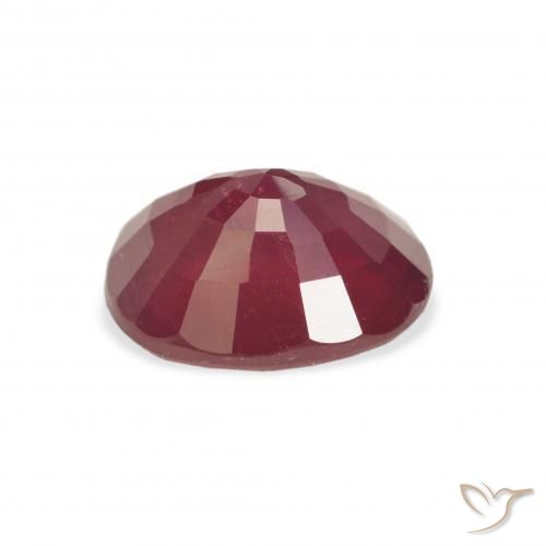 Rubí Rojo oscuro natural de 3.59 ct, Ovalada, VS
