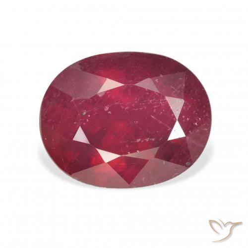 Rubí Rojo sangre natural de 5.00 ct, Ovalada, VS
