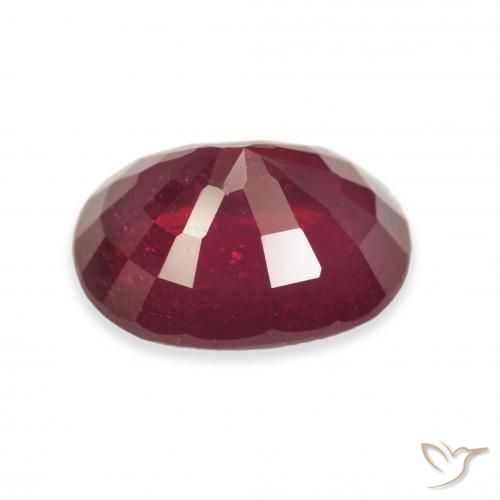 Rubí Rojo sangre natural de 5.00 ct, Ovalada, VS