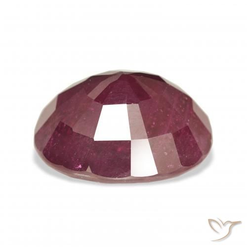Rubí Rojo medio natural de 18.23 ct, Ovalada, VS