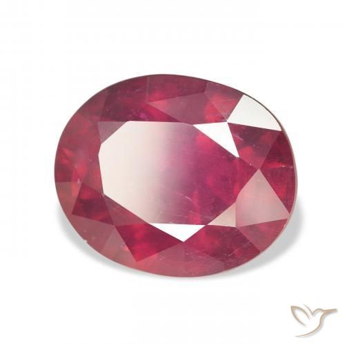 Rubí Medium Dark-Red natural de 10.77 ct, Ovalada, VS