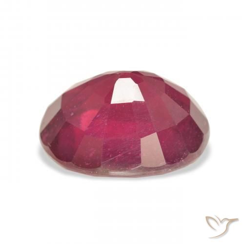 Rubí Medium Dark-Red natural de 10.77 ct, Ovalada, VS