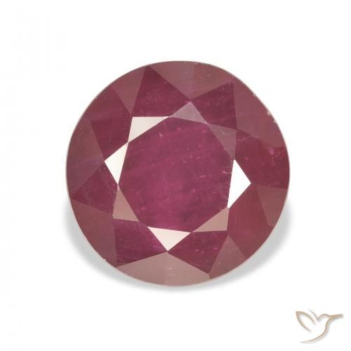7.40ct Natural Carmesí intenso Rubí, Redondo, VS