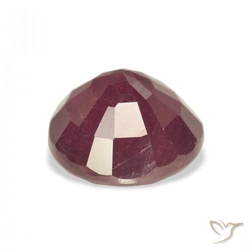 Rubí Carmesí intenso natural de 7.40 ct, Redondo, VS