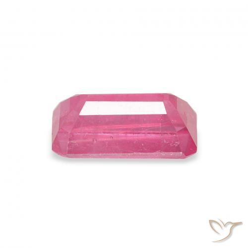 Rubí Rosado intenso natural de 1.77 ct, Corte Octágono / Esmeralda, VS-SI