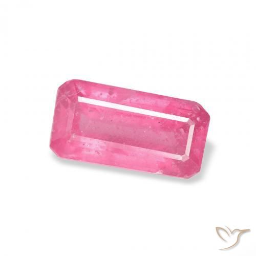 Rubí Rosado intenso natural de 1.61 ct, Corte Octágono / Esmeralda, VS-SI