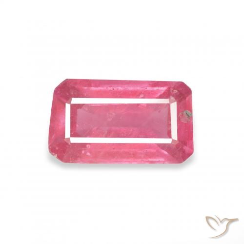 1.54ct Natural Rosado medio Rubí, corte esmeralda, VS-SI