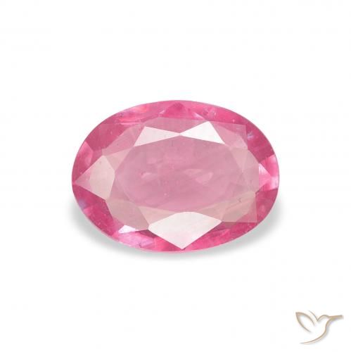 1.09ct Natural Medium Dark-Pink Rubí, Ovalada, VS-SI