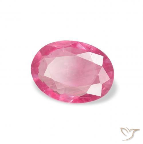 Rubí Medium Dark-Pink natural de 1.09 ct, Ovalada, VS-SI
