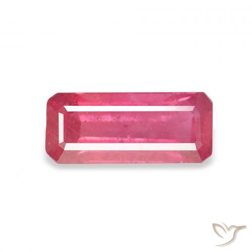 1.64ct Natural Rosa magenta Rubí, corte esmeralda, VS-SI