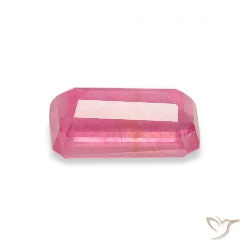 Rubí Rosado medio natural de 1.96 ct, Corte Octágono / Esmeralda, VS-SI