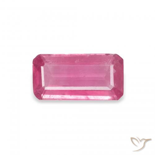 1.21ct Natural Rosado rojizo Rubí, corte esmeralda, SI