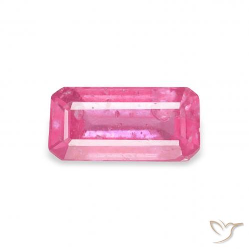 1.14ct Natural Rosado intenso Rubí, corte esmeralda, SI