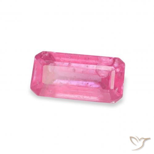 Rubí Rosado intenso natural de 1.14 ct, Corte Octágono / Esmeralda, SI