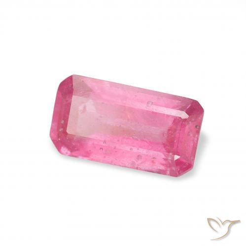 Rubí Medium Dark-Pink natural de 1.37 ct, Corte Octágono / Esmeralda, SI