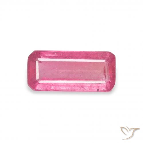1.07ct Natural Rosado intenso Rubí, corte esmeralda, VS-SI
