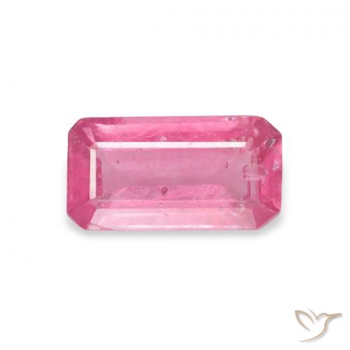 1.55ct Natural Rosado intenso Rubí, corte esmeralda, VS-SI