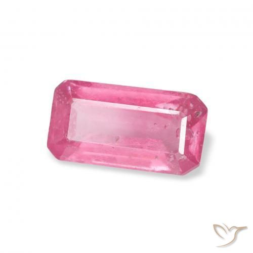 Rubí Rosado intenso natural de 1.55 ct, Corte Octágono / Esmeralda, VS-SI