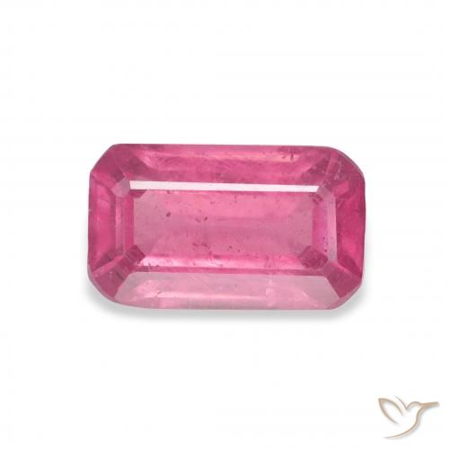 3.12ct Natural Medium Dark-Pink Rubí, corte esmeralda, VS-SI